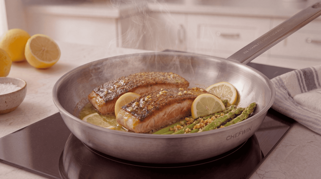 The Secret to Crispy Salmon: Lemon Garlic & Asparagus