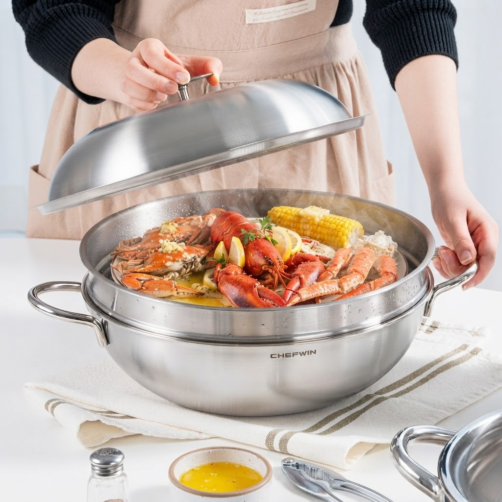 Best Stainless Steel Wok With Steamer