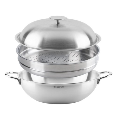 12.6-inch 316 STS Partywok