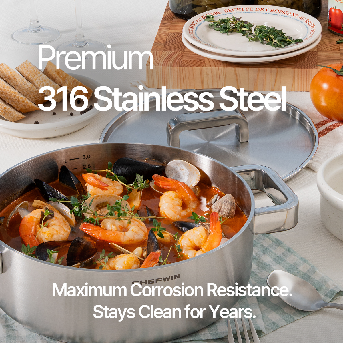 316 STS Stew Pot 3.8 Quart