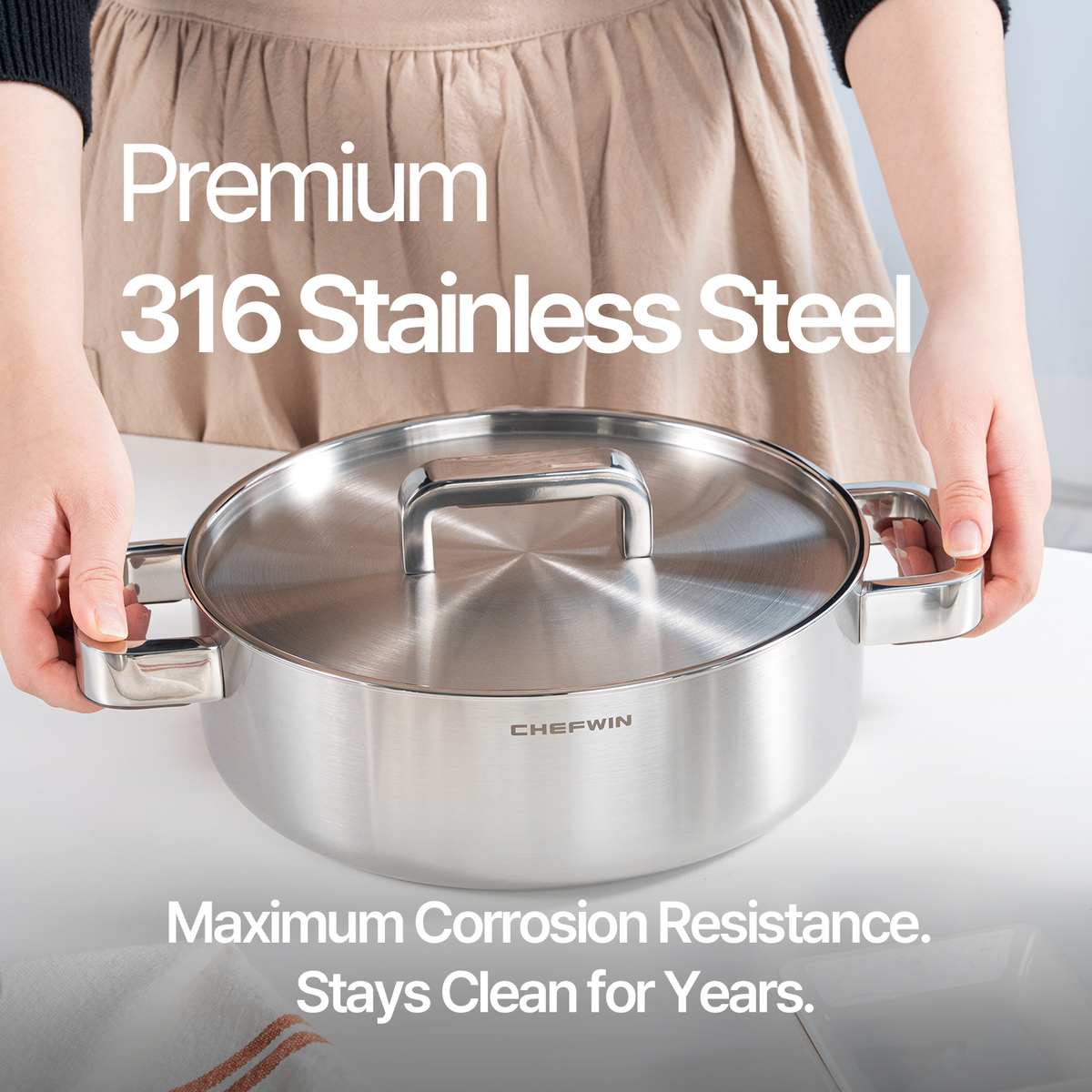 316 STS Stew Pot 3.8 Quart