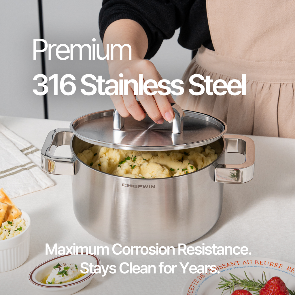 316 STS Soup Pot 3.6 Quart