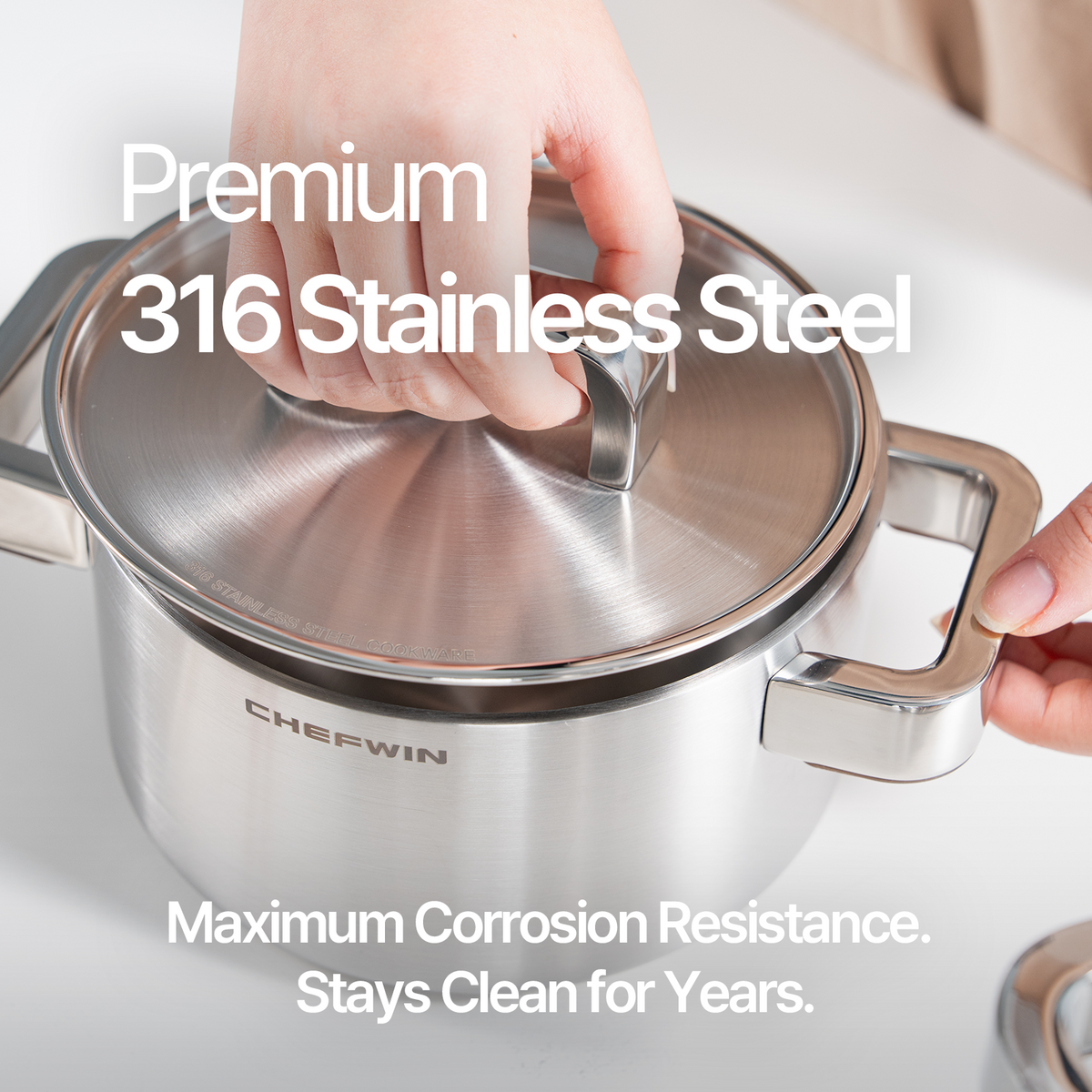 316 STS Sauce Pot 1.9 Quart