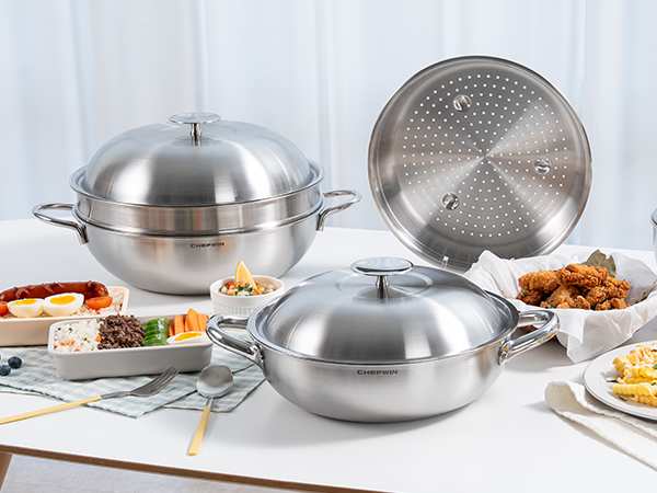 12.6-inch 316 STS Partywok