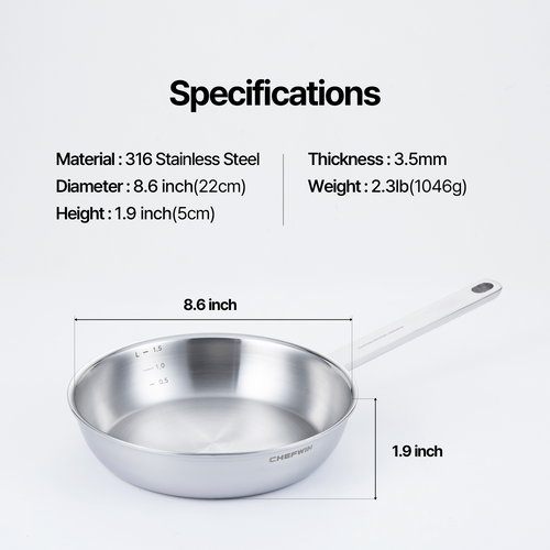 11-Inch 316 STS Frying Pan