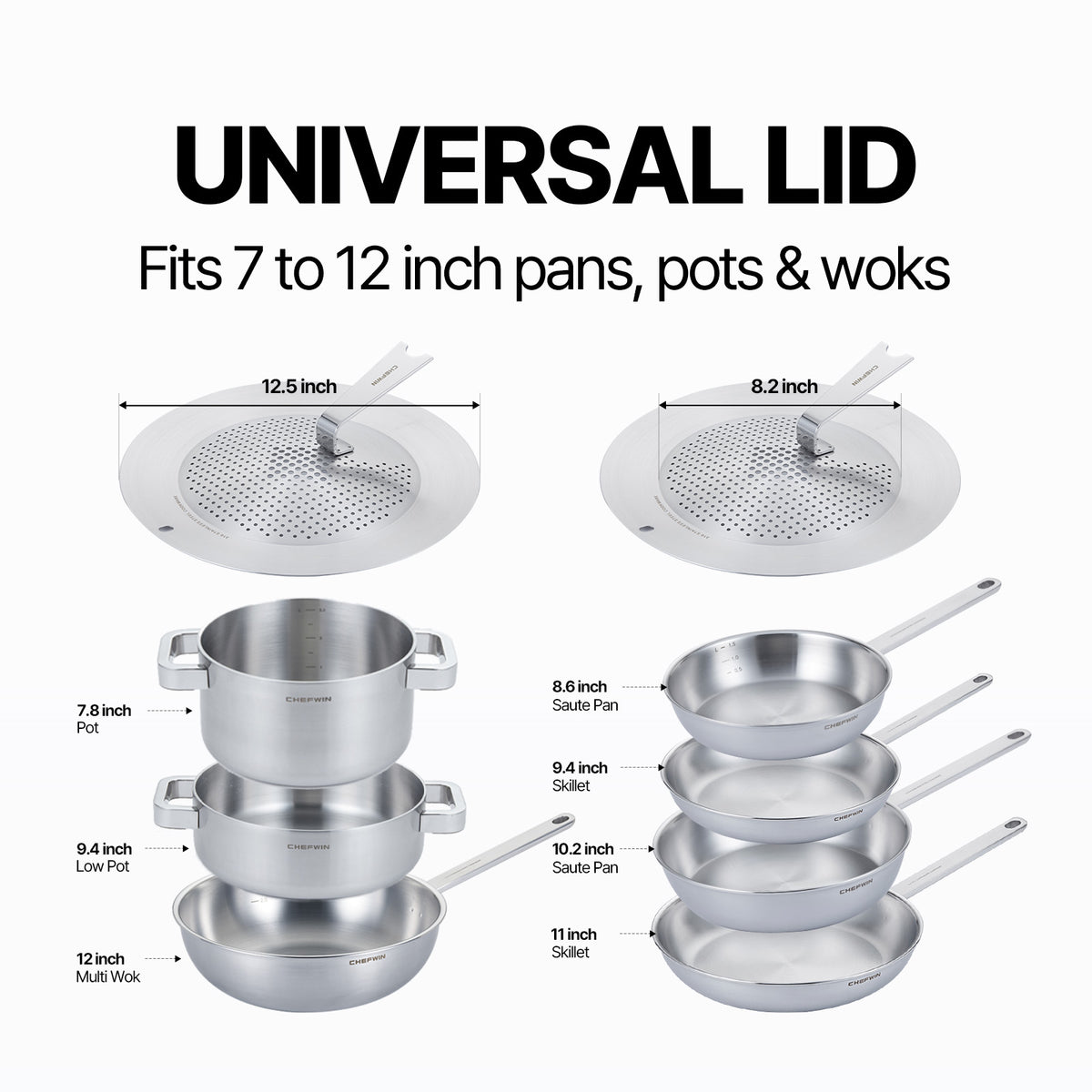 316 STS Universal Lid